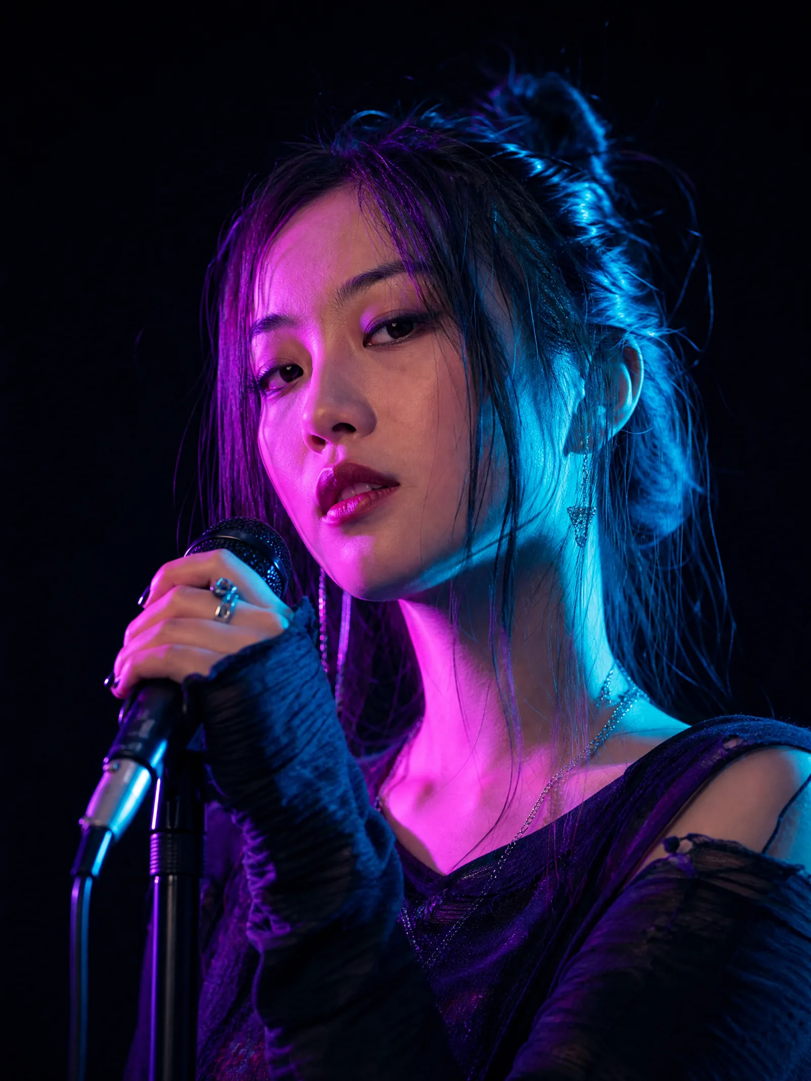 独立音乐人苏晚的舞台肖像